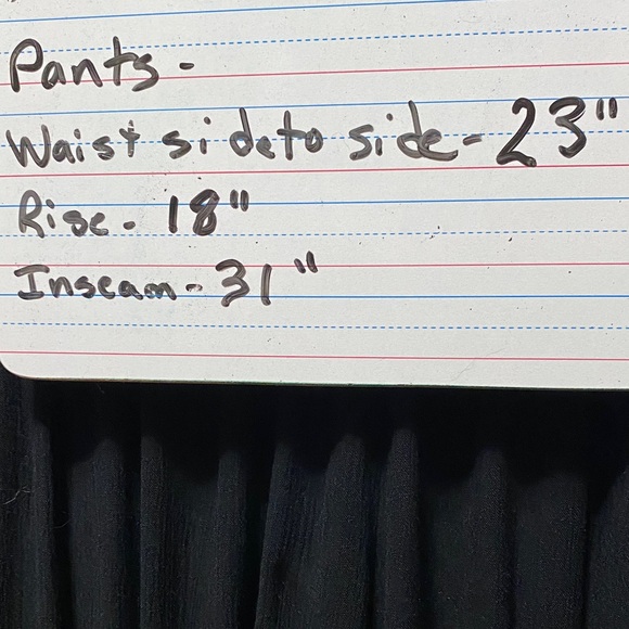 Vintage plus size 4X Black light Rayon flowing women’s pants - Picture 10 of 14